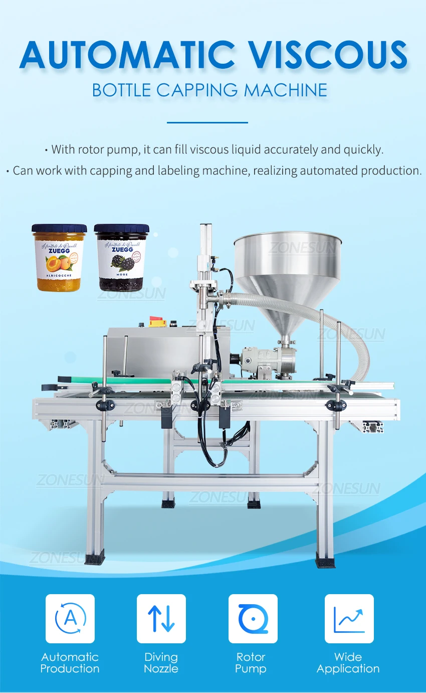 zonesun rotor pump filling machine