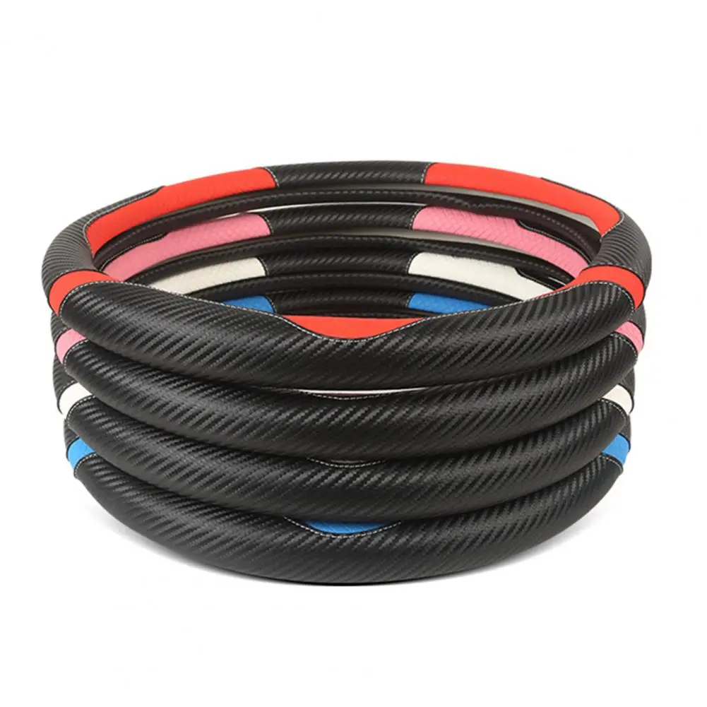 

Steering Wheel Cover Delicate Cartoon Cat Pattern Comfortable Anti-skidding Car Steering Wheel Cover Car Interior Accessories