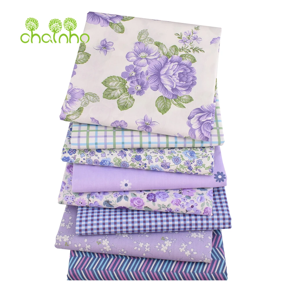 Chainho,Printed Twill Weave Cotton Fabric,DIY Quilting Sewing Material,Handmade Textile,Patchwork Cloth,Cartoon Series,25C14