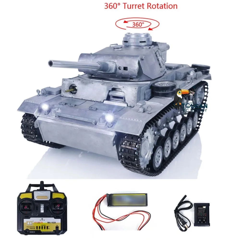 마토 메탈 1/16 스케일 독일 팬저 III 적외선 버전 RTR RC 탱크 1223 선물용 장난감