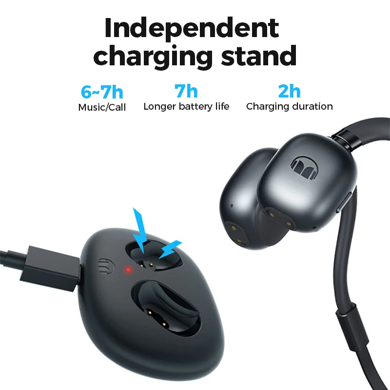 

Original Monster Open Ear HP Bone Conduction Bluetooth IPX5 Waterproof Earphones Wireless Headphones Sport Running Headset