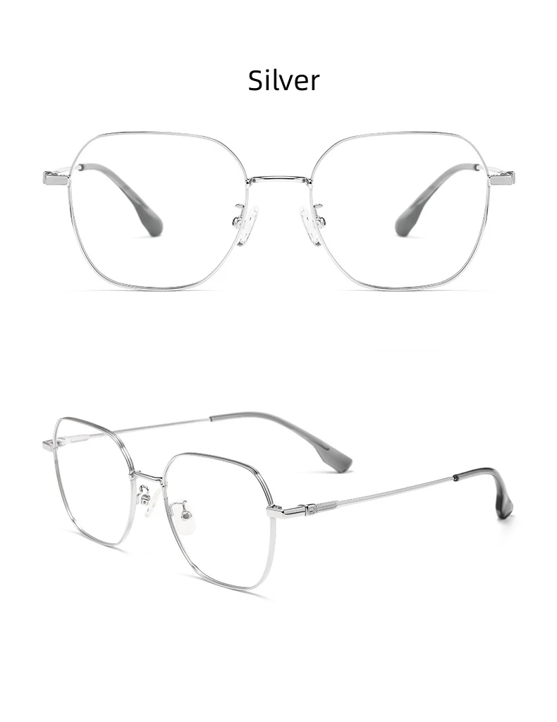 MOMOJA Mode Brillen Ultra Licht Retro Polygonale Titan Brillen Optische Brillen Rahmen Für Männer Frauen S9200S – Detail 11