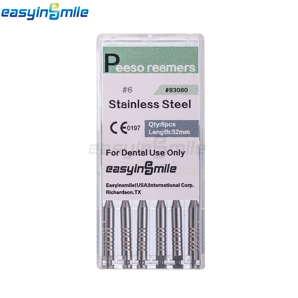 Dentalbohrer Gates Glidden Bohrer Peeso Reamer Endo-Bohrer Endodontische Feilen 32mm für Motoranwendung Edelstahl 6 Stück/Packung – Detail 7
