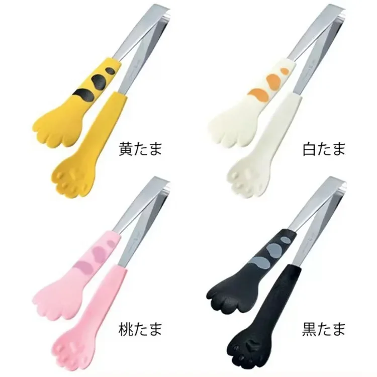 Cat Paw Food Tongs - Cute Cartoon Stainless Steel Kitchen Gadgets