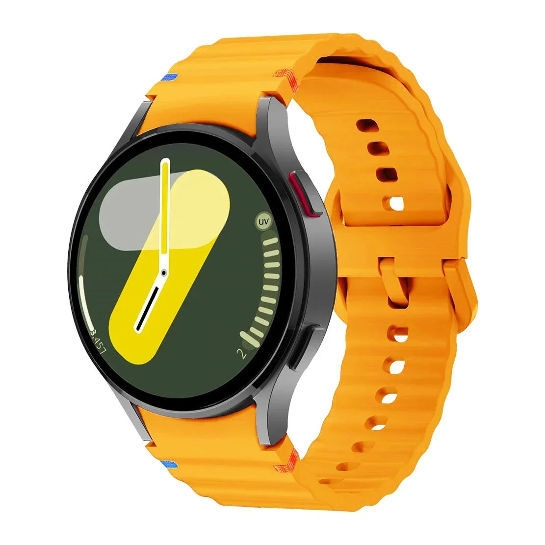 Enhanced Silicone Bracelet for Galaxy Watch - Seamless Design for Comfort and Style
