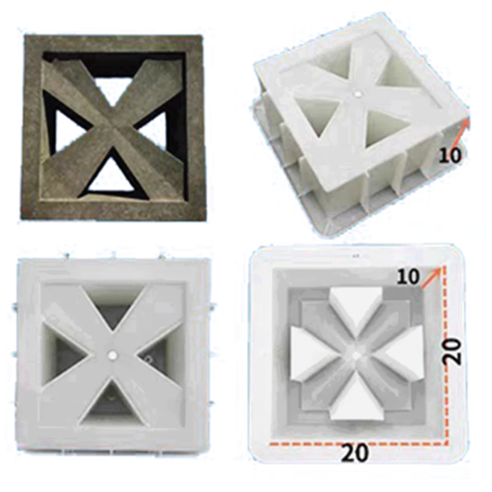 Cement Concrete Mould Prefabricated Hollow Brick Mould Home Garden Indoor Outdoor