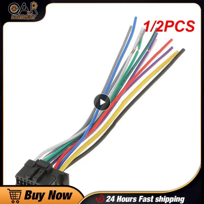 

1/2PCS Pin Wiring Harness Connector Adapter Cable for Kenwood DNX DDX KVT KMM KDC 2017 Models Car Stereo Radio Wire