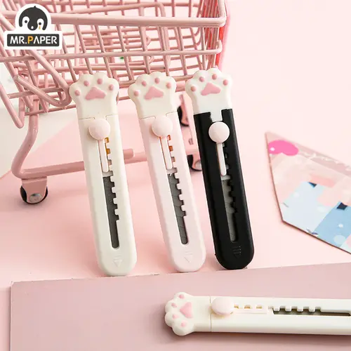 Mr.Paper Mini Portable Cat's Paw Tool Knife Cute Creative Exquisite Handbook Decoration Paper Cutting Stationery Supplies - Image 2
