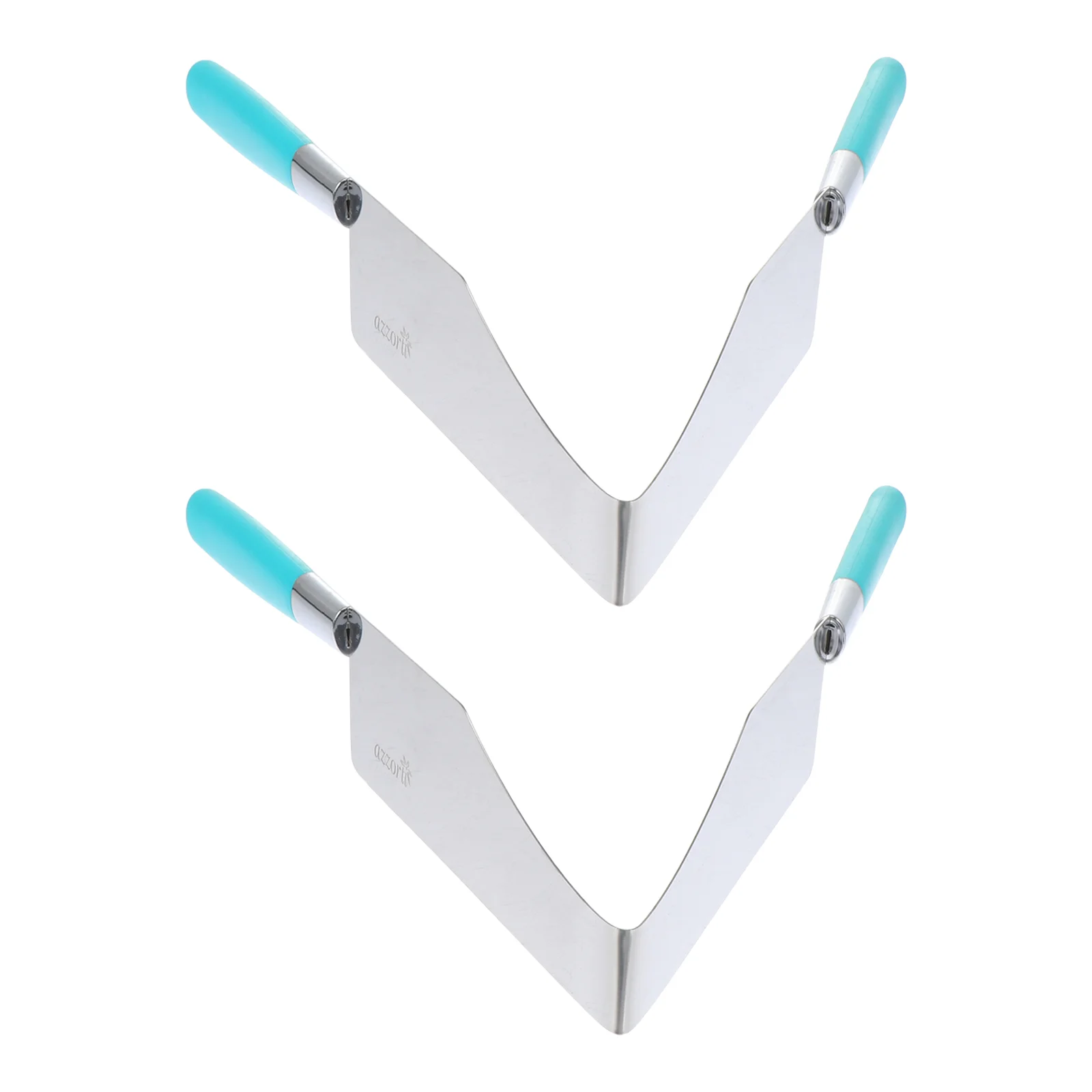 

2 Pcs Cake Cut Clip Food Serving Tong Pasties Fudge Kitchen Supply Stainless Steel Dessert