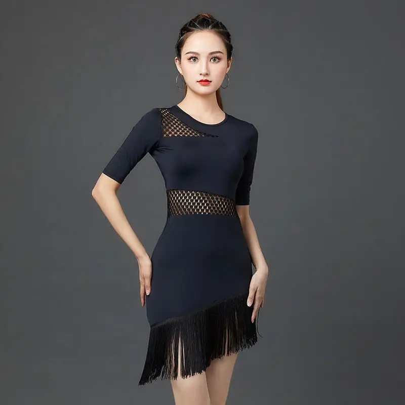 

Summer Latin Dance Practice Dress Female Adult New Style 2023 Fashion Sexy Performance Dress