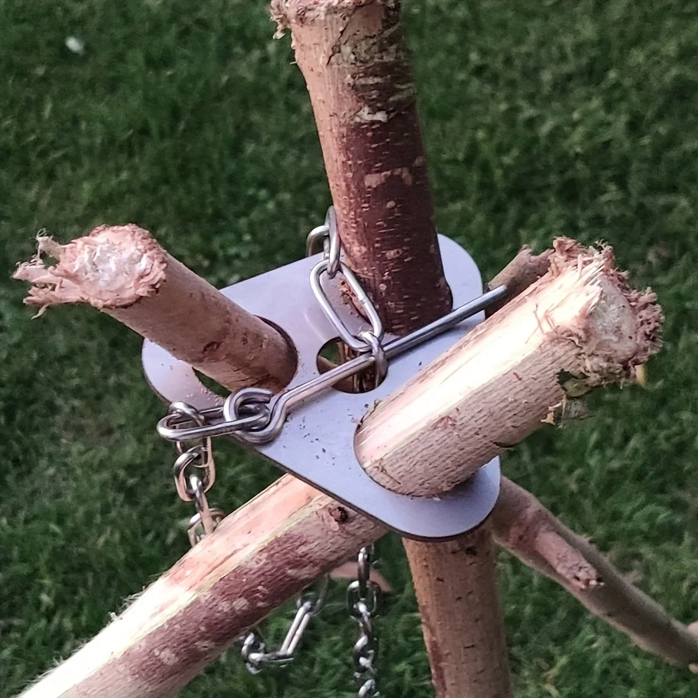 Portable Detachable Camping BBQ Tripod Rack 2