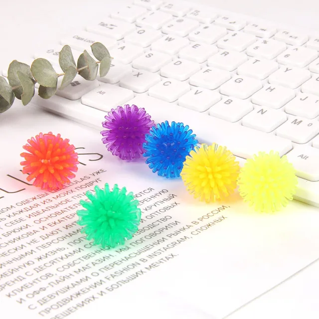 6pcs Spiky Ball Fidget Toy Small Size For Kids Children Autism Sensory ADHD Anxiety Relief Juguete Antiestres Exercise Grip Ball 4