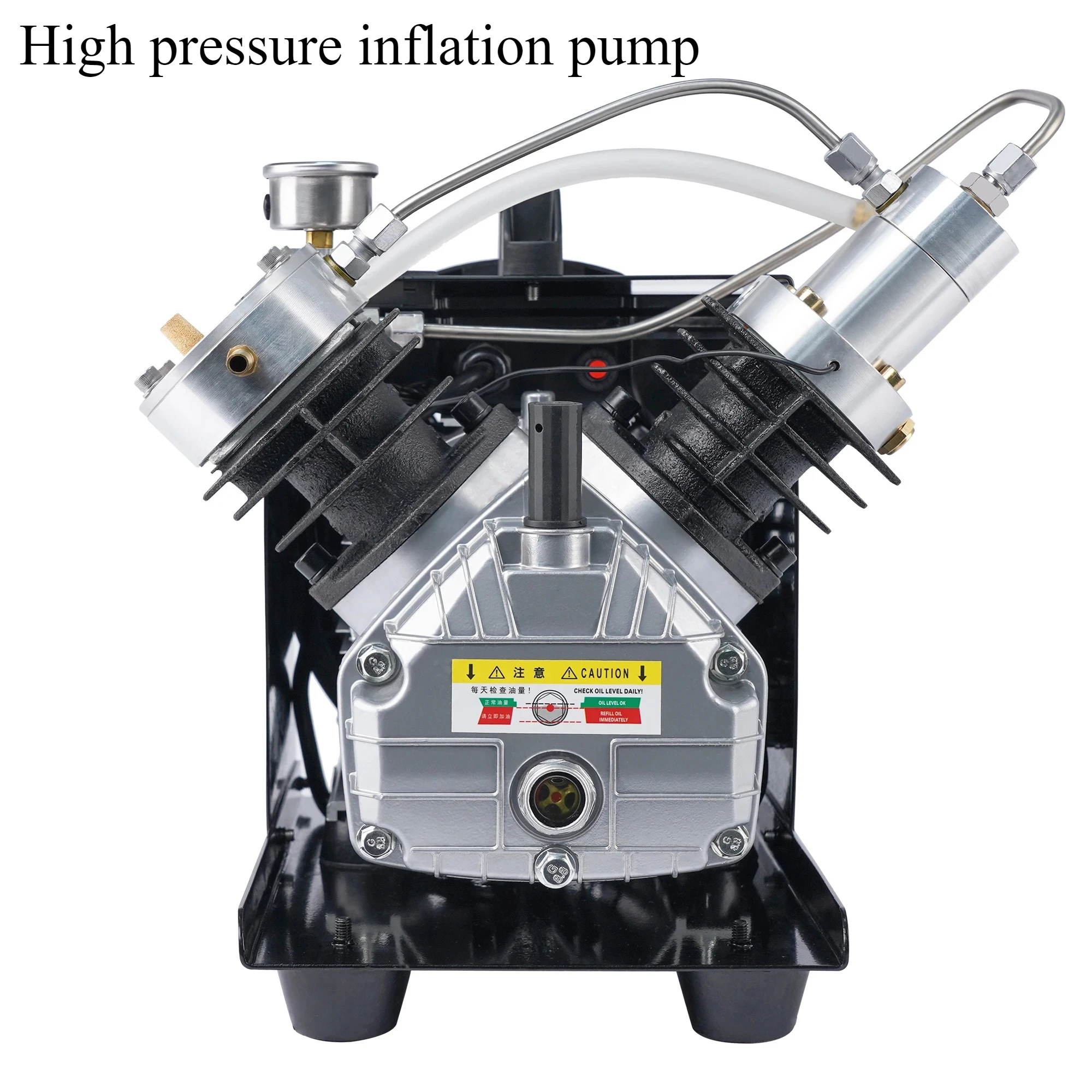משאבת אוויר חשמלית בלחץ גבוה עם צילינדר אחד מקורר במים במהירות 4500psi 30MPa לצמיגי רכב תעשייתיים