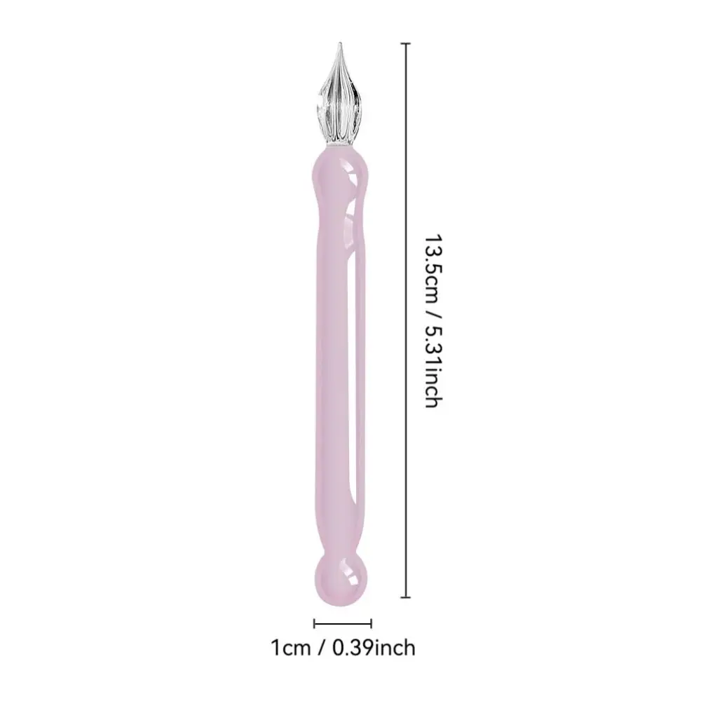 New Handmade Glass Dip Pen Crystal Glass Smooth Signature Pen Multifunctional 0.5mm Dip Ink for Writing Drawing Calligraphy