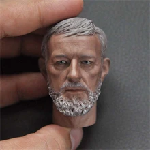Delicate Painting 1/6 Star Wars Elderly Luke Skywalker Head Sculpt Fit 12"Figure