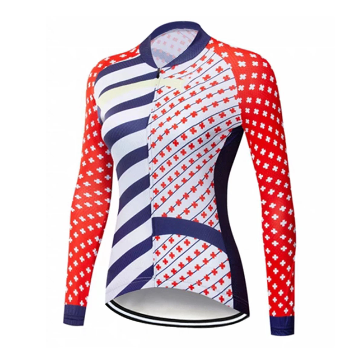 Maillot de ciclismo para mujer, camisetas de manga larga, camisetas de ciclismo, chaqueta de bicicleta con bolsillos, camisetas de protección solar de secado rápido