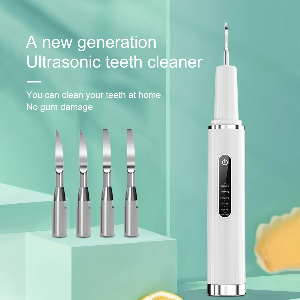 Elétrica Ultrasonic Dentes Cleaner, Scaler dental, Dente