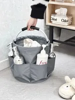 Portable Shower Caddy Dorm with 6-Pocket Large Capacity Bath Basket for Beach,Swimming,Gym 2