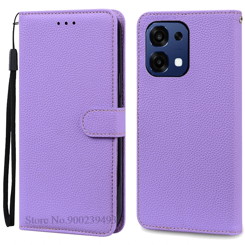 Leather Flip Wallet Phone Case with Book Cover Design