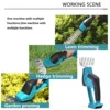 18V Mini Cordless Hedge Cutter Grass Trimmer Grass Shear Shrubber Handheld Trimmer Compatible For BL1830 1840 1850 1860 battery 4