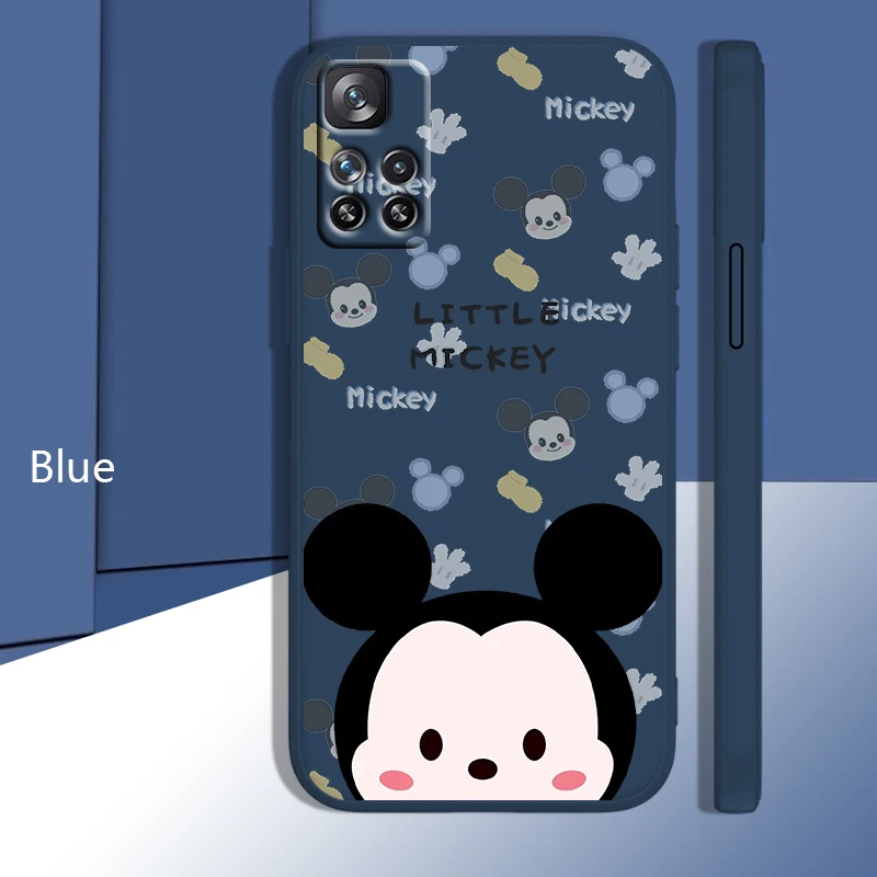 

Mickey Minnie Cute Anime Phone Case For Xiaomi Redmi K50 Gaming 10 9 9A 9T 9AT 8 8A 7 6 Pro 4G 5G Liquid Rope Candy FundasCover