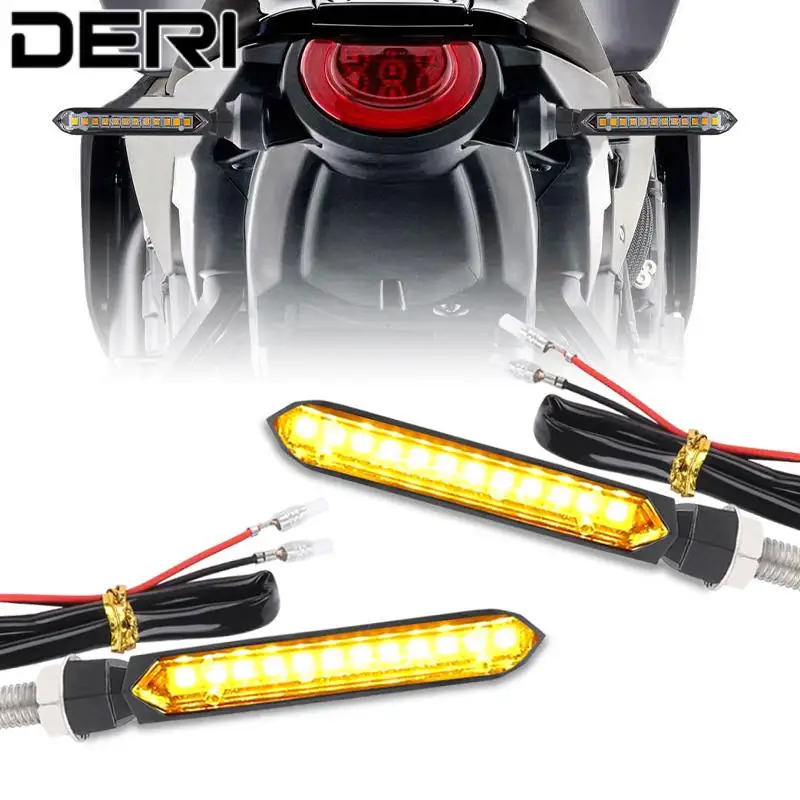 Indicatori Di Direzione Dinamici Per Moto A Led 12V Lampade Freno Da Corsa Universali Per Dirt Bike Street Bike Motorcross Off Road Quad