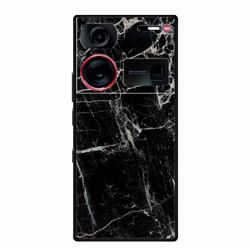 Sleek Black Silicone Soft Back Cover for Smartphones - 6.8 Coque