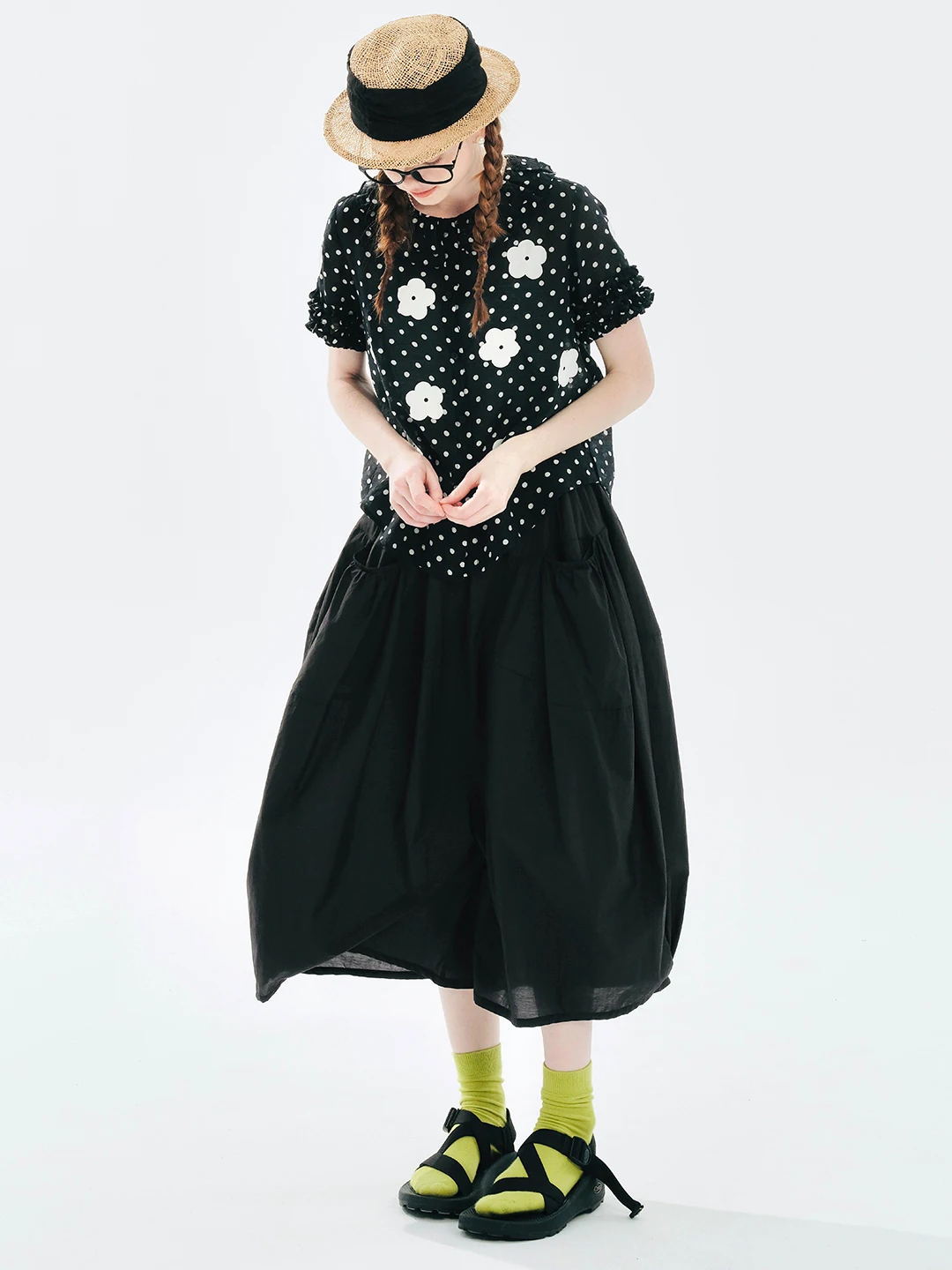 summer thigh skirt pants wide leg skirt pants cropped 244714