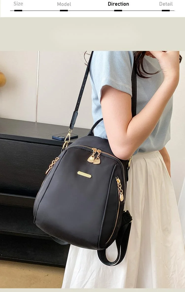 Women's Backpack Crossbody Bag Versatile Waterproof Oxford Fabric_voghion.com