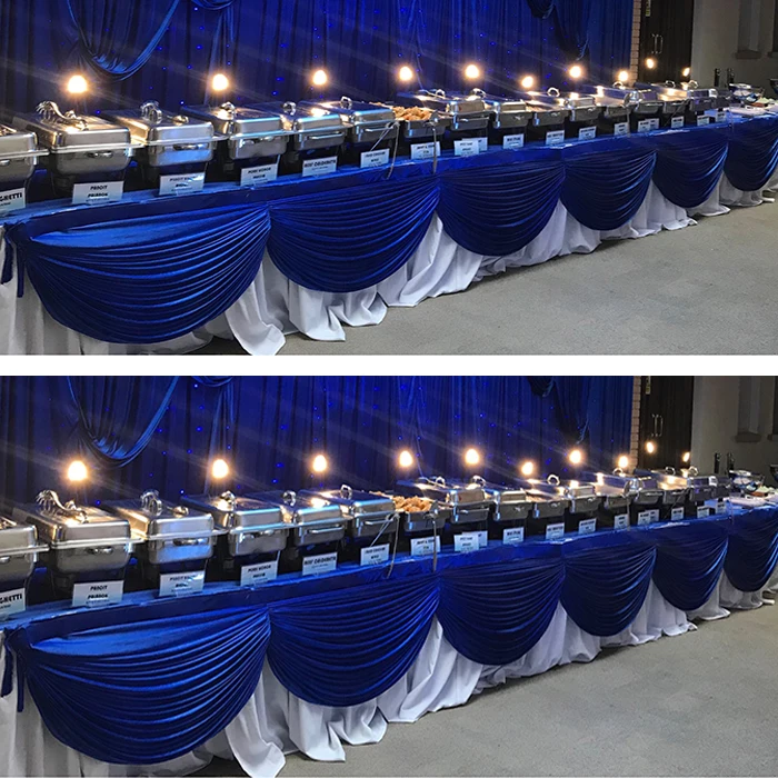 

Wedding Stage Background Swags Table Skirt Valance Event Party Decoration Tassel Ice Silk Swag Drape For Backdrop Curtain 3M 6M