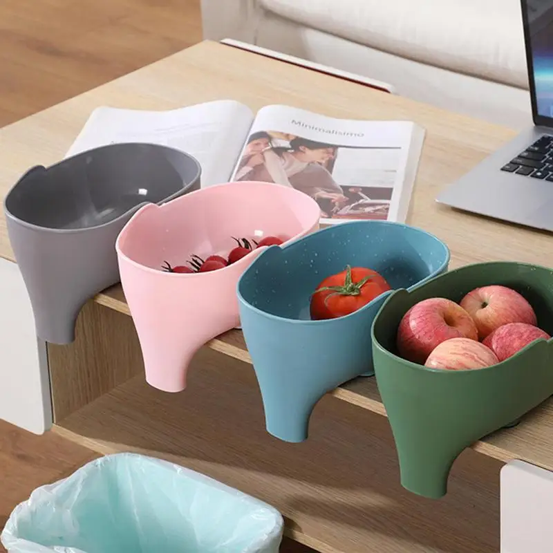 

Elephant Drain Basket Plastic Kitchen Storage Drain Basket Household For Multi-purpose Fruit And Vegetable For Kitchen Sink