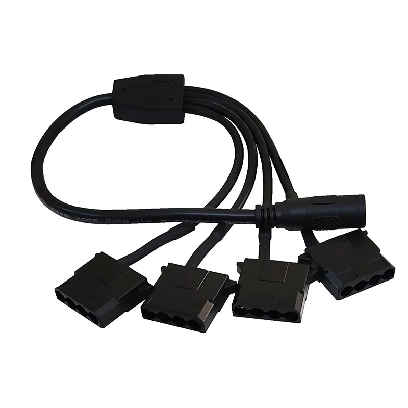 

4-контактный адаптер питания постоянного тока 5521 на Molex с кабелем для компьютерных кулеров, камер наблюдения, роутеров