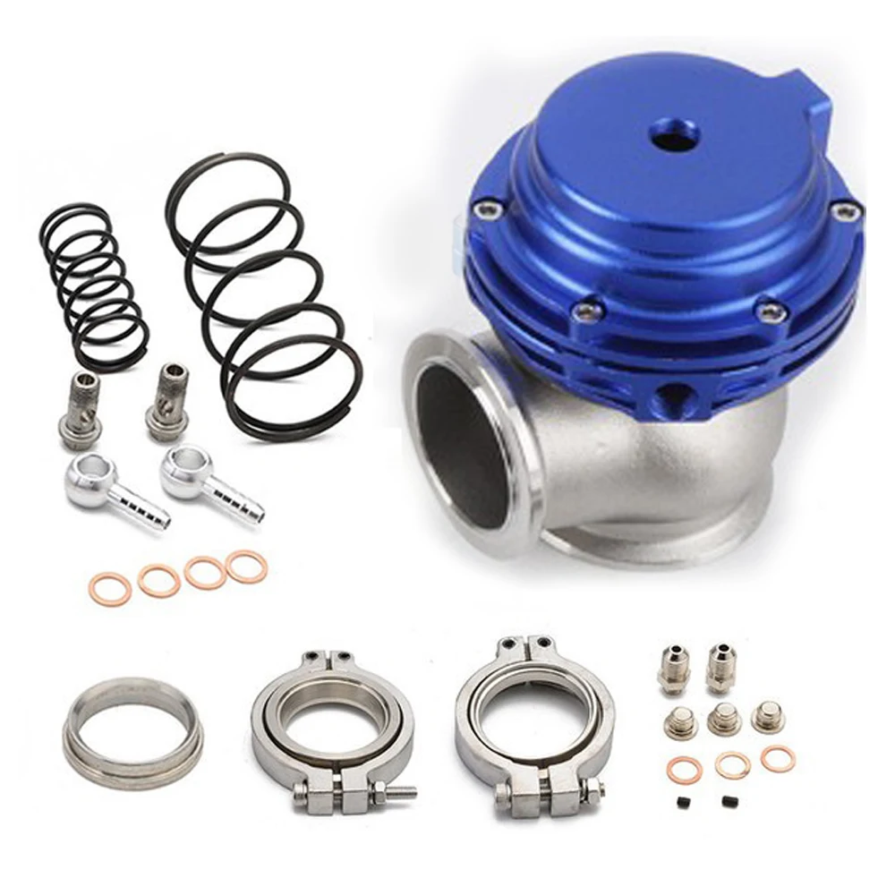Universal 44mm External Wastegate MV-R V-Band Flange Turbo KIT Water Cooler Performance aluminium alloy Black/Silver/Red/Blue