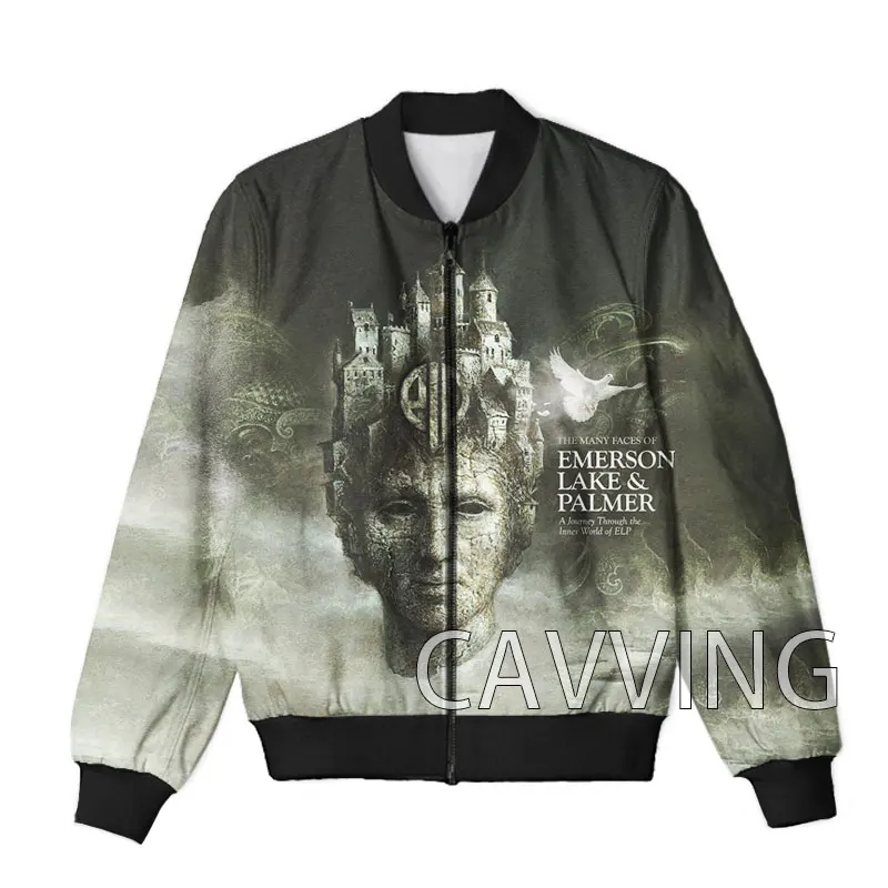 

CAVVING 3D Printed Emerson Lake & Palmer Band Zipper Bomber Jackets Men Overcoat Mens Coat Zip Up Jackets for Women/Men