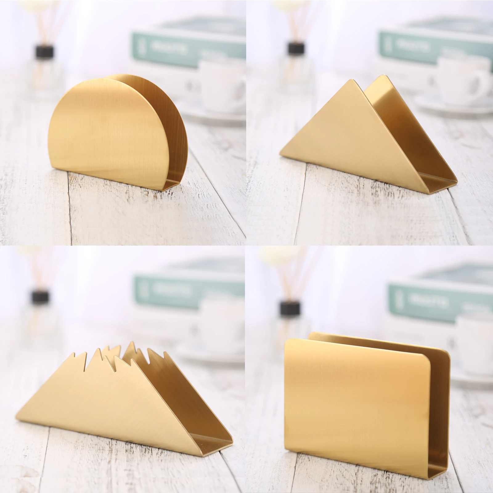 Table Napkin Holder 1pc Minimalist Towel Rack Stainless Steel Nordic Modern Home Decor Dinner Tissue Gold Bracket Party Wedding towel and napkin holder