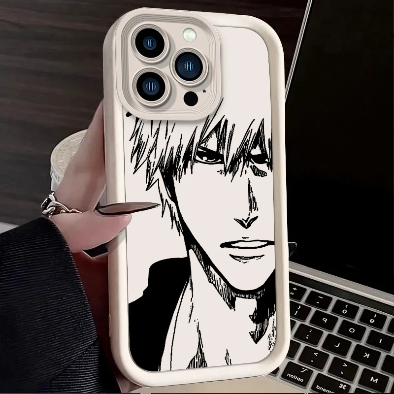 Bleach Anime Liquid Soft Silicone Shockproof Phone Case Cover