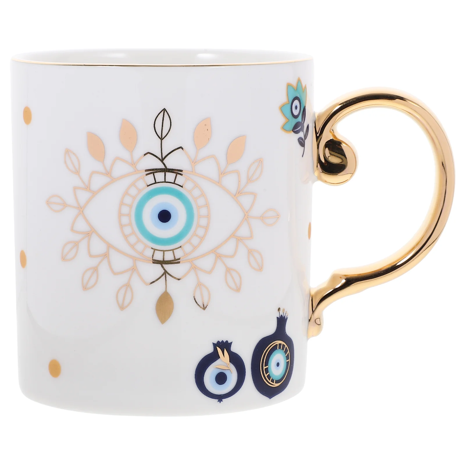 

Evil Eye Cup Ceramic Mug Vintage Coffee Mug Large Coffee Mug Vintage Coffee Mug (Random Pattern)
