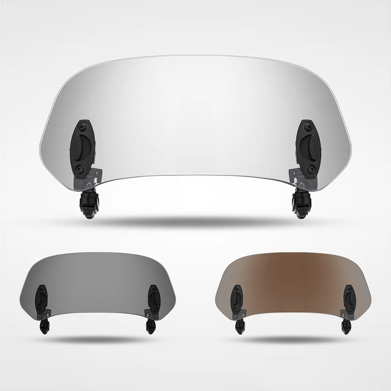 Estensione Parabrezza Moto Spoiler Regolabile Clamp-On Parabrezza Per Suzuki M109R Sj410 Gs 500 Bandit 650 Dr 350 Gsxs 1000