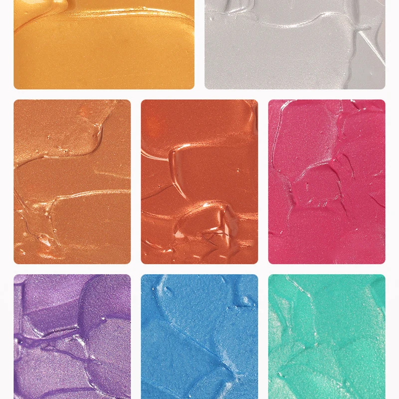 Metallic Acrylic Paint 100ml/3.38oz Bottles Rich Pigments For many surfaces Non Fad acrylic paint,acrylic pigment