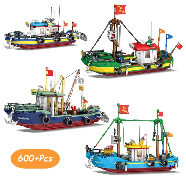 Christmas Building Block, Fishing Building Block