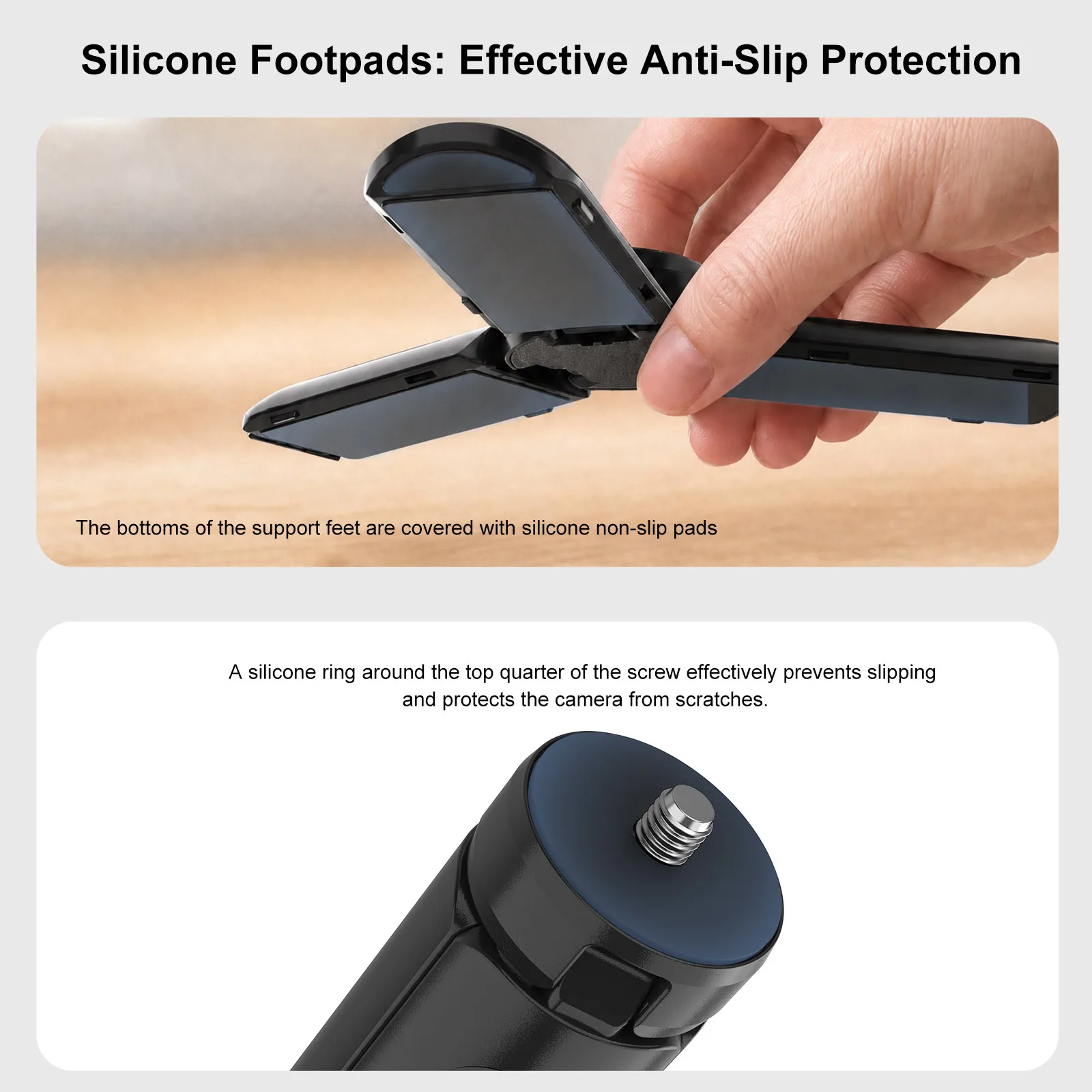 Magnetic Mini Tripod - Compact Metal Desktop Stand