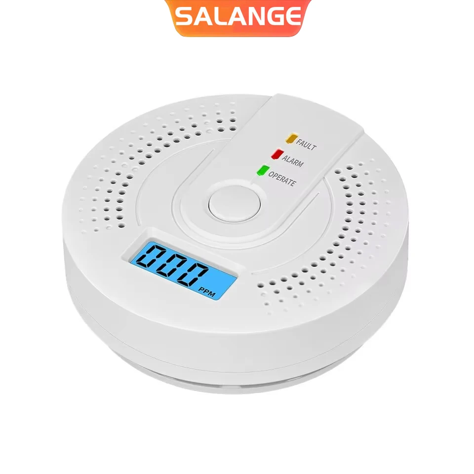 Independent CO Alarm Sensor Carbon Monoxide Alarm Detector High Sensitive Warning LCD Display CO With UL2034 Portable