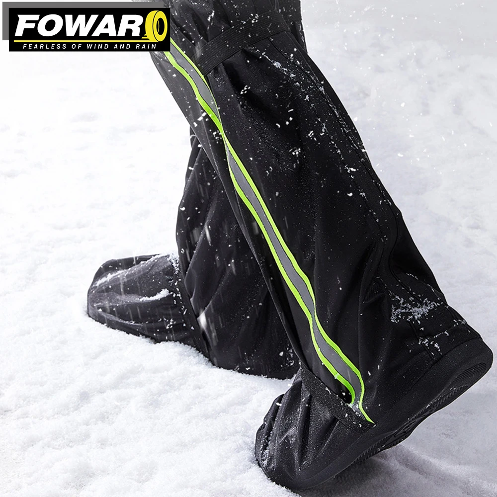 Motorcycle Wear-resistant High-tube Waterproof Rain Boot Cover Outdoor Travel Rain Shoe Covers Motocross Riding Sport M-3XL