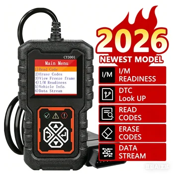Scanner Diagnostico OBD2 per Auto, Lettore di Codici, Cancellazione Codici di Errore Motore, Test Batteria, Indicatore Luminoso Motore