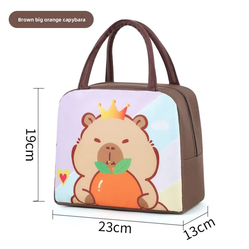 New Cartoon Lunch Box Bag For Students Children Handheld Bento Bag Work Lunch Carrying Bag Insulated Meal Container Organizer