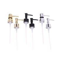 1PC โลหะห้องน้ำ Liquid เครื่องจ่ายสบู่เหลวห้องน้ำมือเปลี่ยนโลชั่นแชมพูปั๊มขวดพลาสติกหลอดสำหรับห้องน้ำ 1