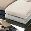 MVLYFLRT Autumn Winter New Men's Thickened High Collar 100% Cashmere Knitted Pullover Sweater Solid Color 932 6
