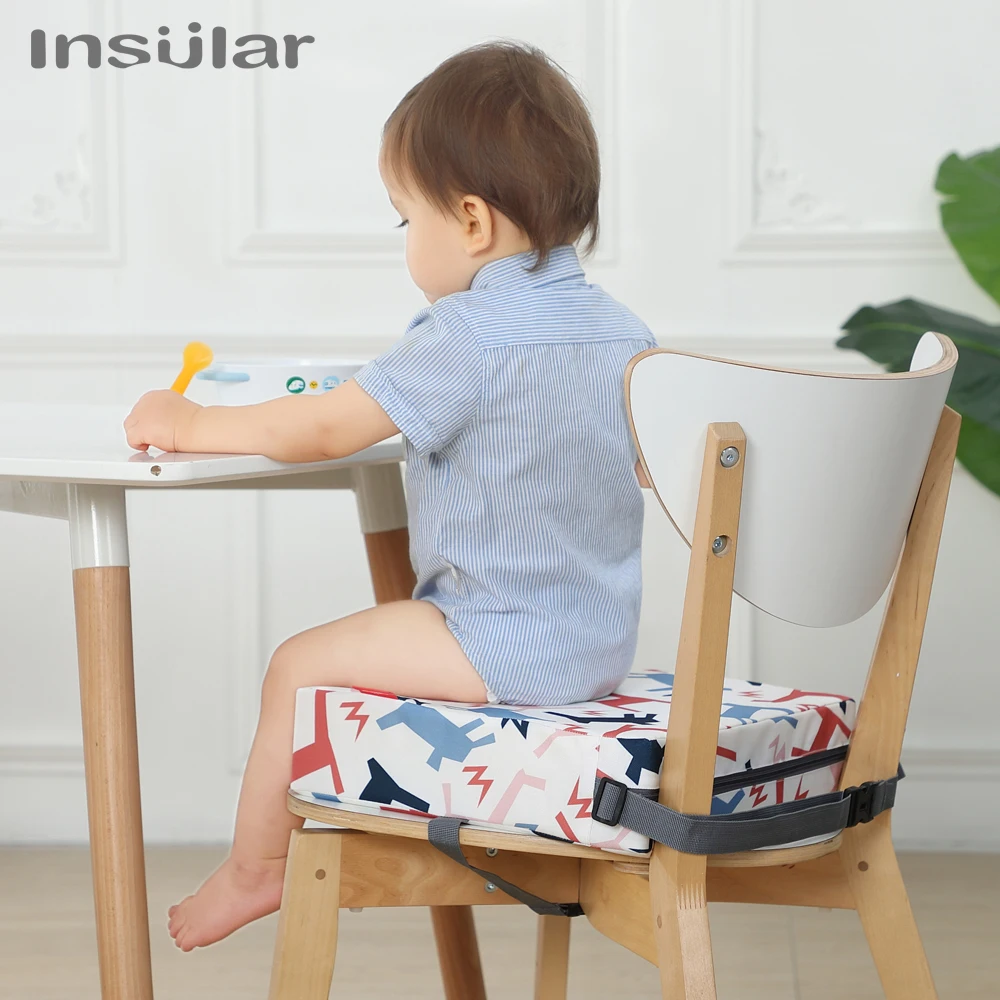 INSULAR Multifunction Children Increased Chair Pad Anti-Skid Increase Seat Baby Dining Cushion Adjustable Chair Booster Cushion