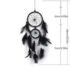 Bohemian Macrame Dream Catcher Leaf Wall Hanging - Nordic Decor Tapestry Ornament (Style )