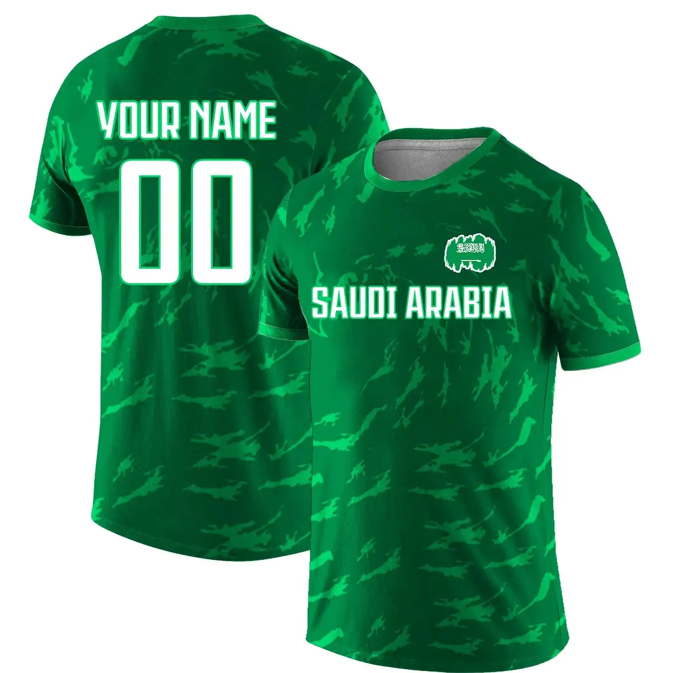 Custom Saudi Arabia National Team Soccer T-shirt for Men Sb2397c7cb6ea47689583a4339428bab7D